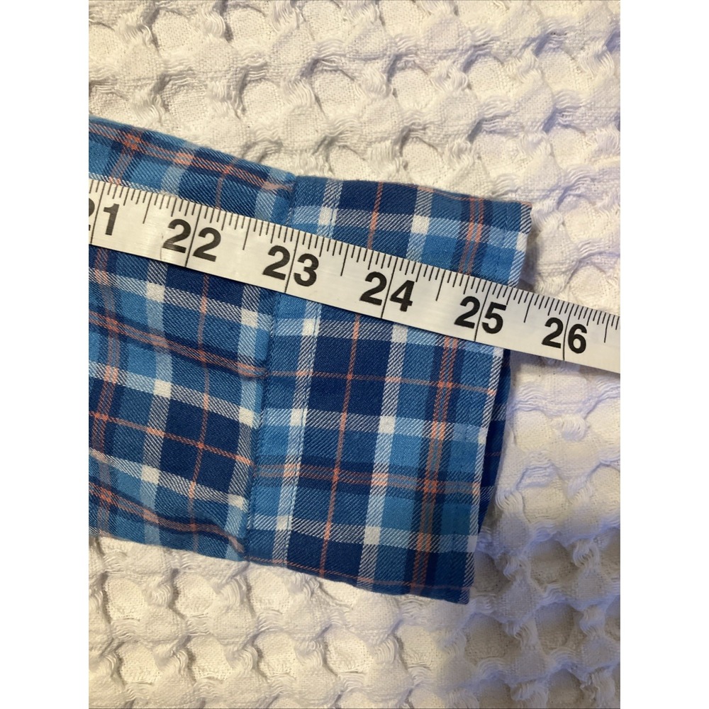 Vineyard Vines Performance Classic Fit Tucker Shirt Mens Large Blue Plaid Whale - Picture 5 of 8